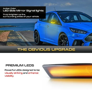  2 kom./lot retrovizor Led Dinamički Мигалка LED Pokazivač Smjera Za Ford Focus Mk2 Mk3 2008-2016 Mondeo Mk4