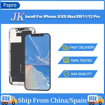  JK Incell Za iPhone X XS Max XR 11 12 Pro LCD Zaslon Osjetljiv na Dodir Digitalizator Sklop True Tone, Bez Mrtvih Piksela Pomoćni Dio
