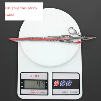  22 cm Proguta Zvjezdano nebo anime oko Lo Feng devet serija vojni nož cool i lijepa rafting oružje, nakit i oružje igračke za dječake