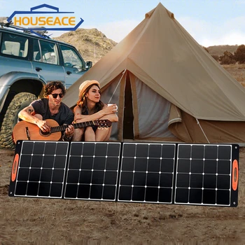  HOUSEACE 39,6 400 W Solarni Panel Vanjska Generiranje Energije Prijenosni Sklopive Kamp Vodootporan IP65 Solarno Punjenje naknada GSF-400W