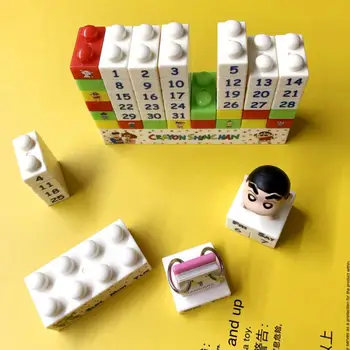  Novi Olovka Shin-Chan Crtić Igračka Gradbeni Blok Kalendar Crtani Nakit Ručne izrade Zabavna Graditi s Drugom Večernje Igra Dar