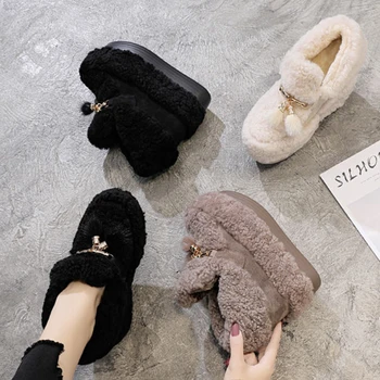  Fujin/12,5 cm, od Sintetičkih Čizme Na Танкетке i Меху, Jesen-zima, Pliš Tople Čizme, Vrlo Visoke Elegantne Modne ženske luksuzne cipele