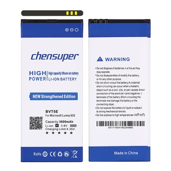  Chensuper novi BVT5E/BV T5E 3600 mah Za Microsoft Lumia 950 Baterija RM-1106 RM-1104 RM-110 baterija
