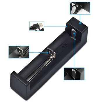  UniqueFire 1 Utor Baterije USB Punjač Adapter Led Smart punjač za Baterije Li-ion 18650 26650 Punjač
