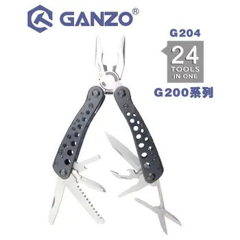  Ganzo G204 Multi kliješta 24 alata u jednom ručnom setu Alata Komplet Odvijača Prijenosni Sklopivi Nož, Kliješta od nehrđajućeg Čelika Мультиинструмент
