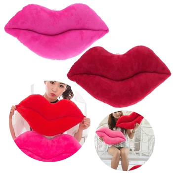  VRUĆI Pamuk velike crvene seksi usne pink jastuk struk jastuk ukras kuće poklon za Valentinovo oblik usana crvena mekani jastuk