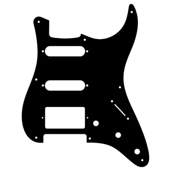  Gitara dijelovi Pleroo - Za SAD 57'8 ugradbeni otvor za vijak Standardni St Hss pipdog Navlaka za gitaru 1Ply Crna