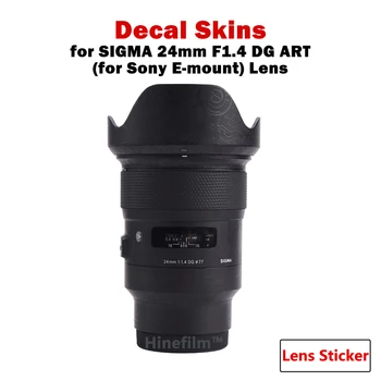  Sigma 24 1,4 Naljepnica na Objektiv Zaštitna Folija za Sigma 24 mm f/1,4 DG HSM Art za Sony E-Mount Objektiva Oznaka Koža Zaštitna Navlaka