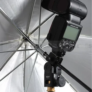  Nosač za mini flash/držač za kišobran - Univerzalni Metalni nosač za vruće Kopče za Canon, Nikon, Pentax, Olympus, Sony HVL-F60M Speedlite