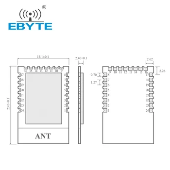  CC2530 Zigbee 2,4 Ghz Bežični Predajnik Prijemnik Zigbee Modul 4 dbm EBYTE E18-MS1-PCB Za Pametne Kuće Tiskana pločica Antena dugog dometa