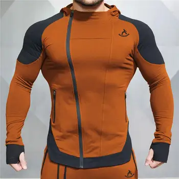  DIMI Men ' s Gym Fitness trening je Tanka Sportska Majica na munje M-Be-17 Muška Majica s kapuljačom dugih rukava