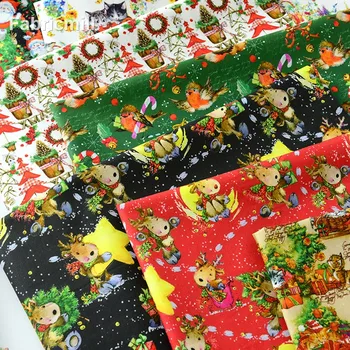  Božićno Tkanina Pamuk Digitalni Tisak za Šivanje Odjeće Čarape Božićni Ukras od Metra