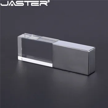  JASTER Crystal Pravokutnik 4 boje USB Flash disk od 4 GB 8 GB 16 GB, 32 GB i 64 GB, 128 GB, USB 2.0, boja srebrna, Crvena, zelena, plava